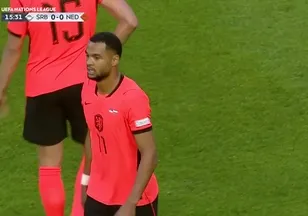 Sırbistan-Hollanda maçında sakatlık!