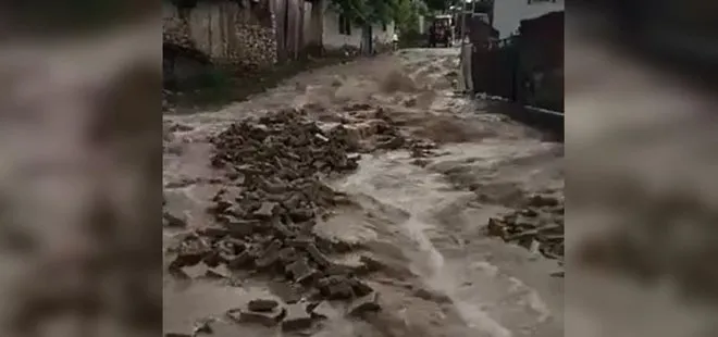 Tokat'ta aşırı yağış sele neden oldu