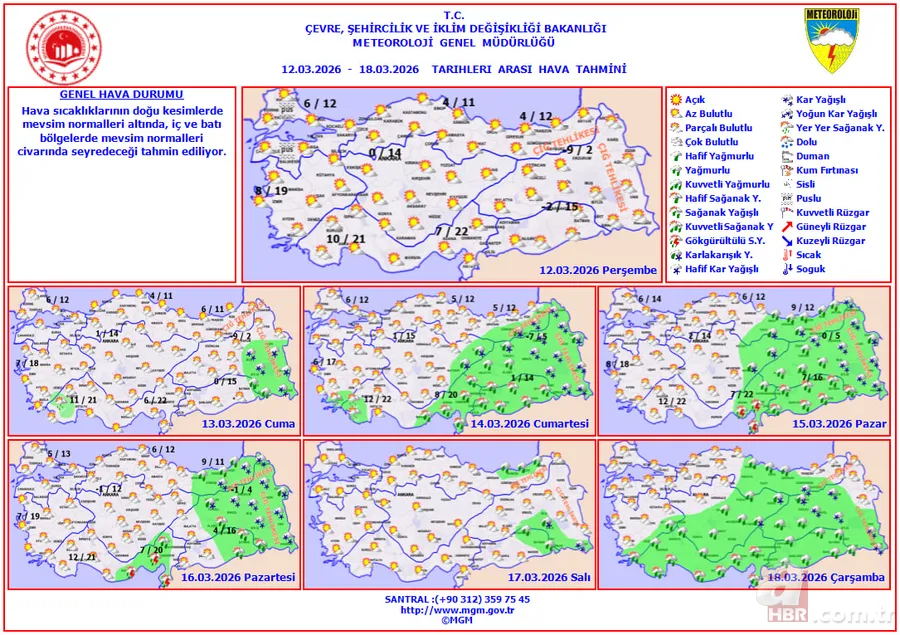 Meteoroloji bölge bölge uyardı: Sıcaklıklar düşüyor! Çığ, sis ve don... 8