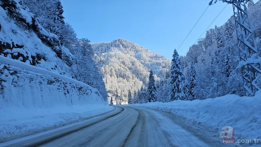 Yurttan kar manzaraları! Kartpostallık görüntüler oluştu 9