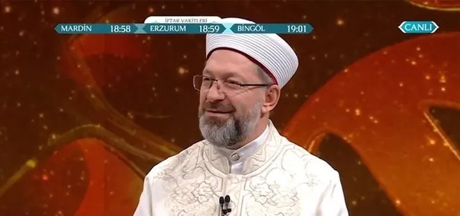 Diyanet İşleri Başkanı Ali Erbaş VAV TV’ye konuk oldu