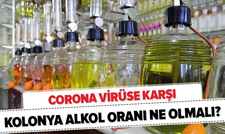 80 derece Kolonya corona virüsü öldürür mü? Corona virüse karşı kolonya alkol oranı ne olmalı?
