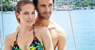 Burcu ve Fırat böyle poz kesti