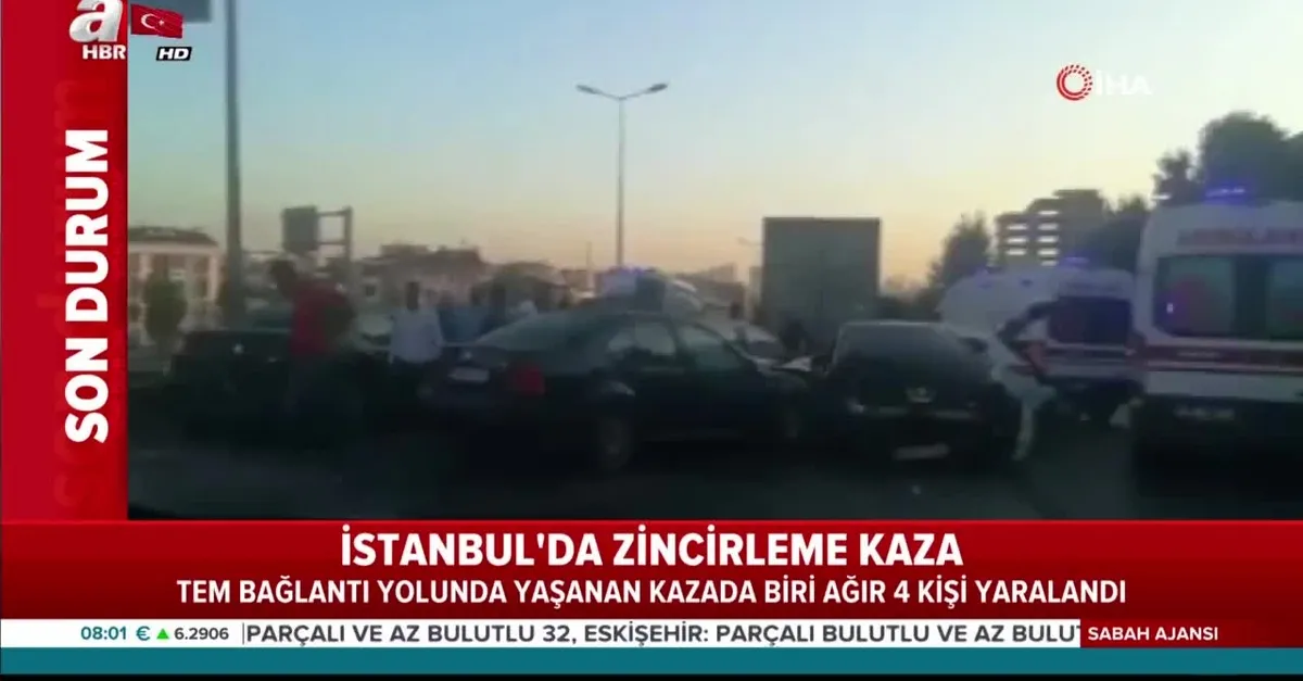 TEM'de zincirleme kaza!