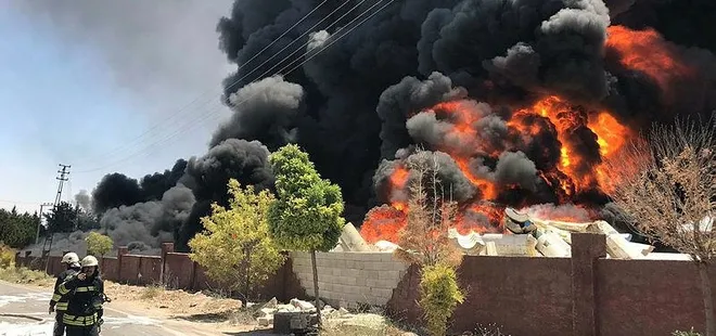 Son dakika: Gaziantep'te depoda büyük yangın