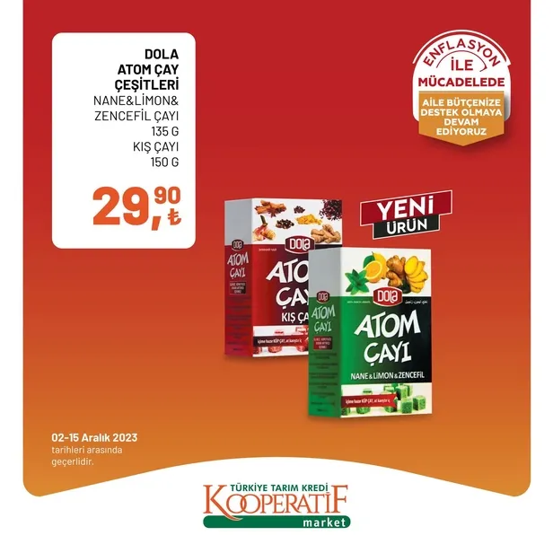 Tarım Kredi Market 11 Aralık indirim kataloğu çıktı! Dev rulo havlu, yumuşatıcı, çay, bütün piliç, tereyağı, tost peyniri, süt, beyaz peynir, pirinç ucuza satışta…