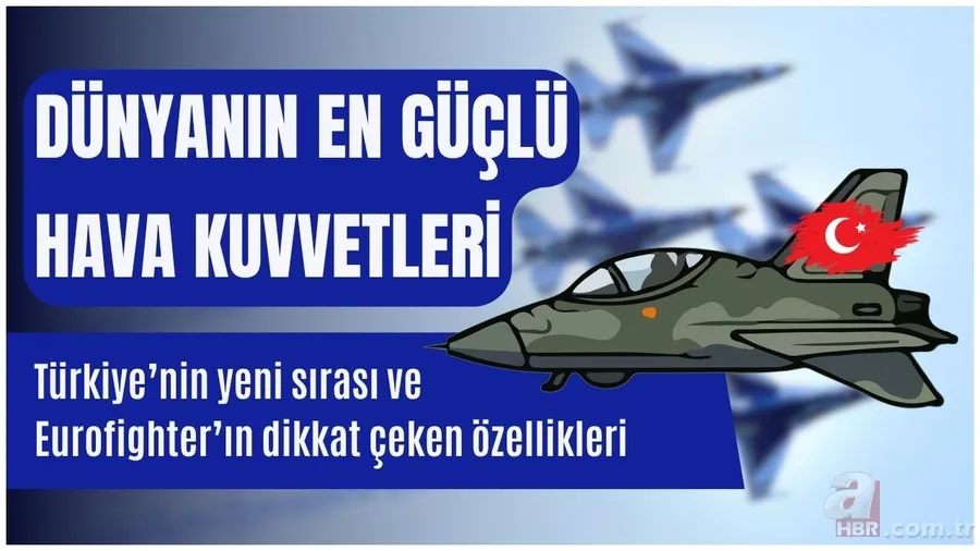 Dünyanın en güçlü savaş uçaklarına sahip 10 ülkesi belli oldu! Türkiye’nin yeni sırası ve Eurofighter’ın dikkat çeken özellikleri 1