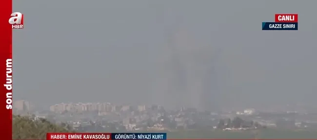 Gazze 19. güne yine katliamla uyandı! A Haber savaşın sıcak bölgelerinden canlı takipte