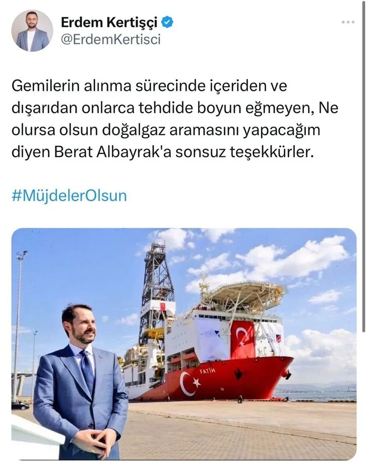 Muhalif eski Bakan Türker’den dikkat çeken Karadeniz gazı açıklaması: Allah’ı var mimarı Berat Albayrak