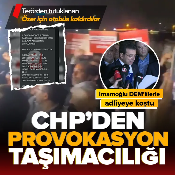CHPden Çağlayan Adliyesinde provokasyon