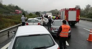 TEM’de bu sabah! 12 araç birbirine girdi