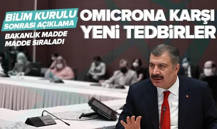 Koronavirüs Bilim Kurulu toplantısı sonrasında yazılı açıklama! Omicron detayı...