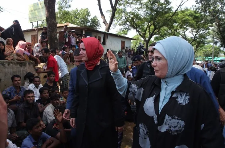 Emine Erdoğan ve Türk heyeti Bangladeş’te Arakanlı Müslümanlara yardım elini uzattı