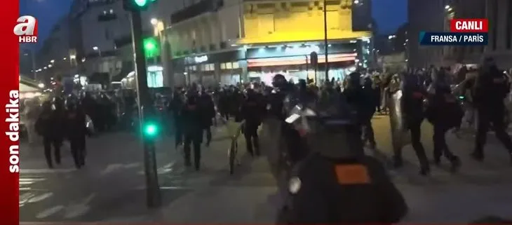 Filistin’e destek gösterisine müdahale! Paris sokakları savaş alanına döndü