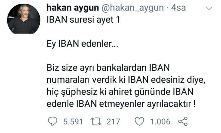 Ayetle alay etmeye çalışan Hüseyin Aygün hakkında suç duyurusu