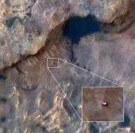 Mars’ta dolaşırken yakalandı! İşte o görüntüler...
