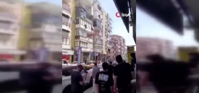İzmir’de Eline ne geçirdiyse pencereden attı, mahalleli canını zor kurtardı