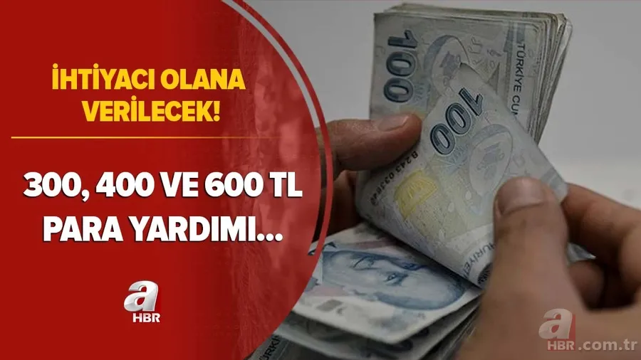 İhtiyacı olana verilecek! 300, 400, 600 TL para yardımı! E-Devlet başvuru şartları... 1