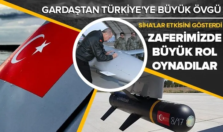 Kardeş Azerbaycan'dan Türkiye'ye SİHA övgüsü! Zaferimizde büyük rol oynadılar