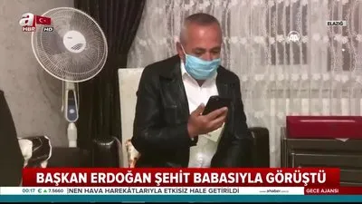 Başkan Erdoğan şehit babasıyla görüştü
