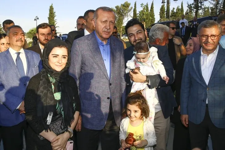 Başkan Erdoğan, Nakkaştepe Millet Bahçesi’ni gezdi