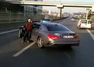 Otobüsü kilometrelerce takip edip yolu kesti! Trafiği felç etti