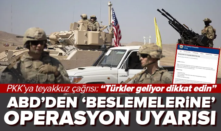 ABDden PKKya Türkiye geliyor uyarısı