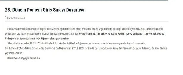 pa.edu.tr: 28. dönem POMEM ne zaman? 28. dönem POMEM başvuru tarihi açıklandı mı? Başvuru şartları ve yaş sınırı... - 2