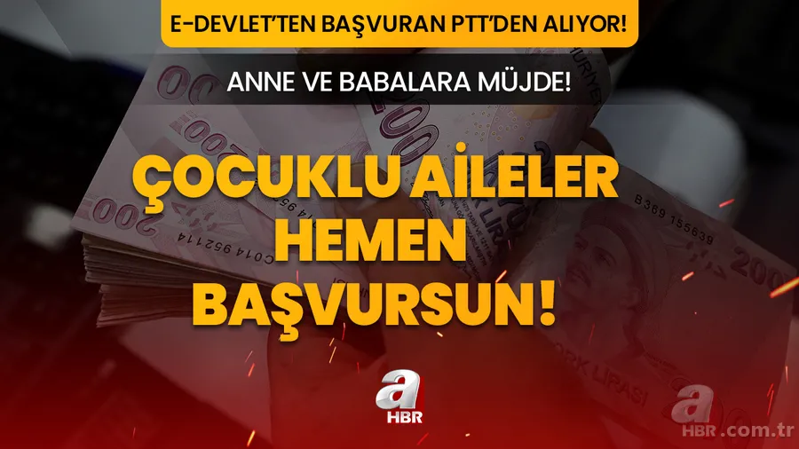 Çocuklu ailelere veriliyor! Ödemeler güncellendi! e-Devlet başvurularını kaçırmayın! 1-2-3 çocuğa 350-650 TL harçlık... 1