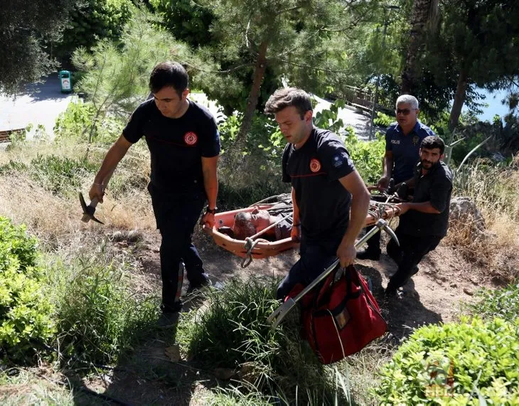 Antalya’da akılalmaz olay! Tuvaletini yaparken falezlerden düşen adam sabaha kadar yardım bekledi