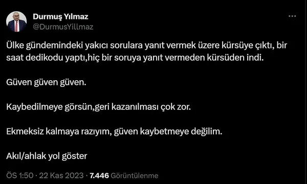 Meral Akşener taciz ve banka hesapları konusunda üç maymunu oynadı! Eski İYİ Partili Durmuş Yılmaz: Bir saat dedikodu yaptı