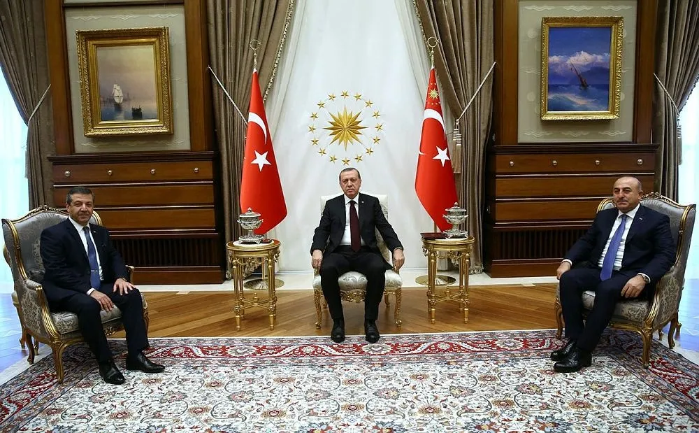 Erdoğan, KKTC Dışişleri Bakanı Ertuğruloğlu'nu kabul etti - 1