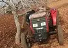 Feci ölüm: Kafası traktör ile ağacın arasına sıkıştı