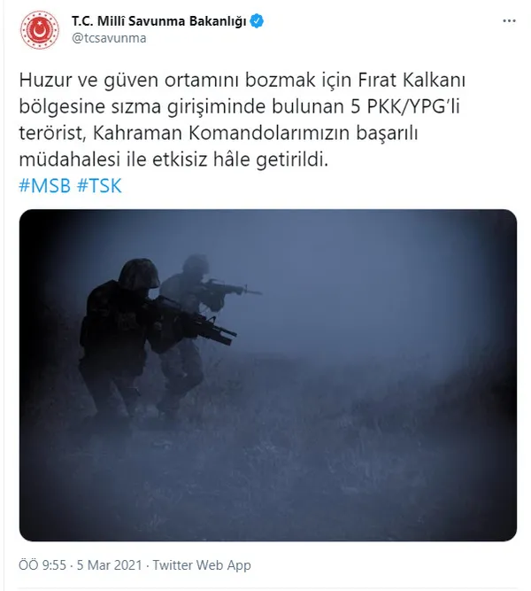 Son dakika | Sızma girişiminde bulunan PKK'lı hainlere operasyon - 1