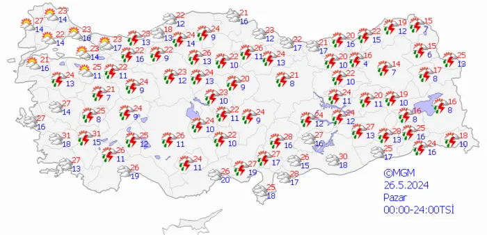 1716529725610.png Sağanak yağış sürecek! 16 il için alarm verildi! İstanbul Ankara İzmir hava durumu... - 8