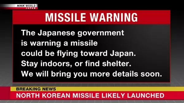 Japonya panikte! Kuzey Kore füze fırlattı: Sığınaklara gidin uyarısı