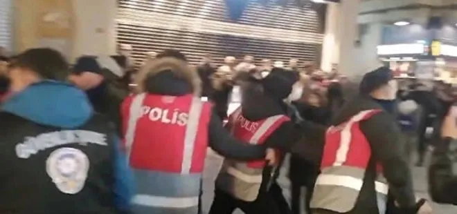 Beyoğlu’nda izinsiz yürüyüş yapan 83 kişi gözaltına alındı