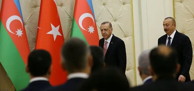 Başkan Erdoğan ile İlham Aliyev’den ortak basın toplantısı