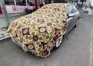 Araçları battaniyelerle örttüler