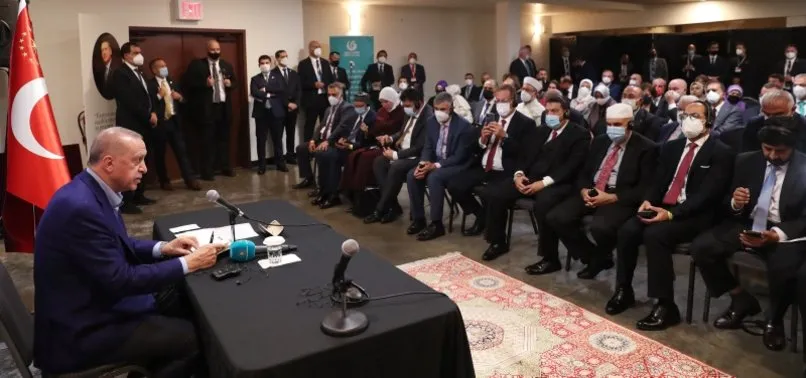 Son dakika: Başkan Erdoğan, ABD'deki Müslüman toplumunun önde gelen temsilcilerini kabul etti