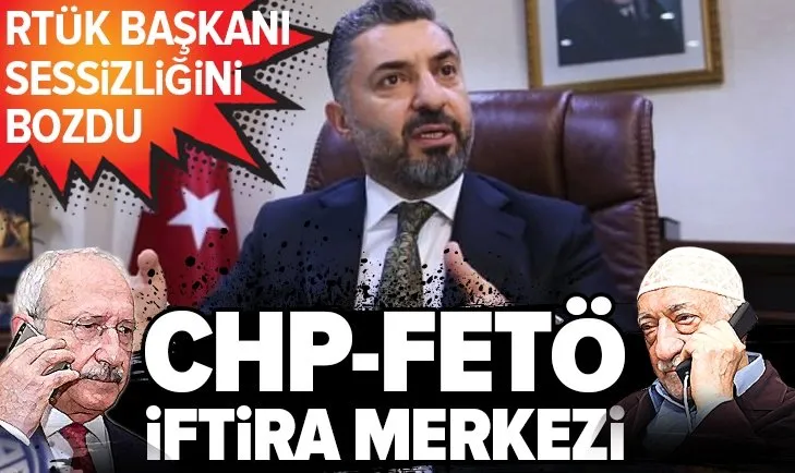 CHP ve FETÖ’nün iftiralarına RTÜK Başkanı Ebubekir Şahin’den sert yanıt