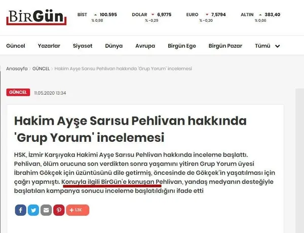 Siyasetçi gibi hâkim: Ayşe Sarısu Pehlivan! DHKP-C’li İbrahim Gökçek için ağıt yakmıştı
