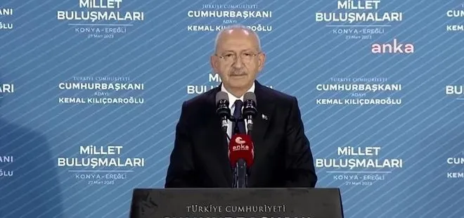 7’li koalisyonun ortak adayı Kemal Kılıçdaroğlu’ndan yeni gaf! Konya’yı ülke yaptı