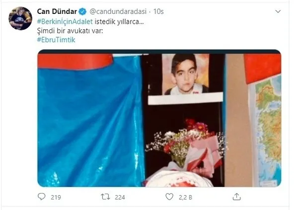 Firari Can Dündar’dan skandal Ebru Timtik paylaşımı