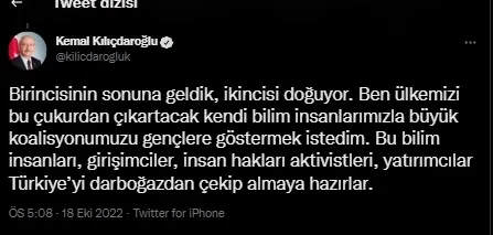 Kılıçdaroğlu yine ’adayım’ diyemedi kasım ayını işaret etti