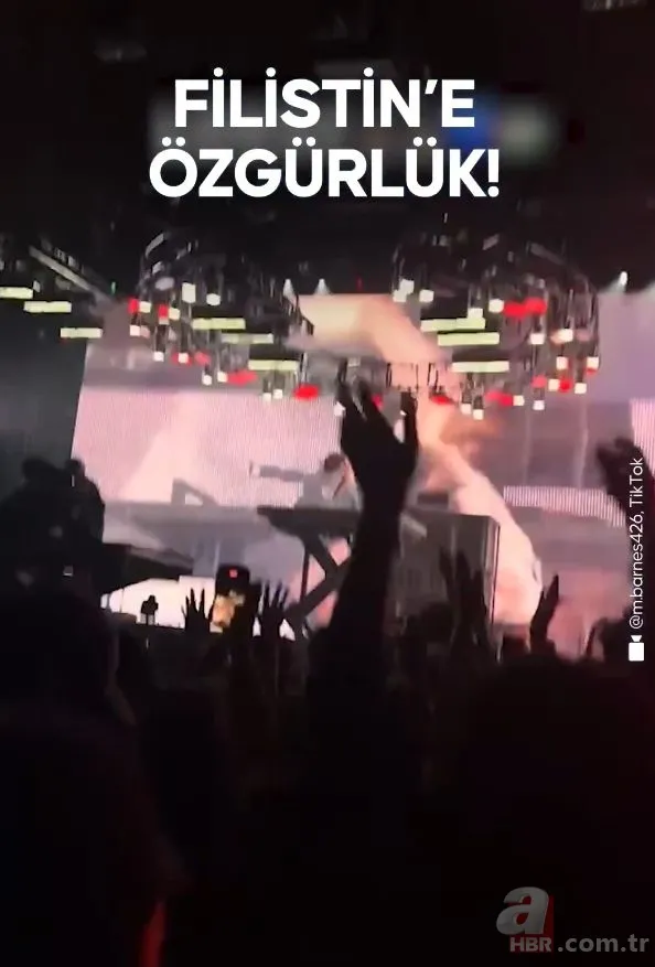 Ünlü şarkıcı Lorde'den dev sahnede dik duruş! New York’ta "Filistin’e Özgürlük" sözleri böyle yankılandı 4