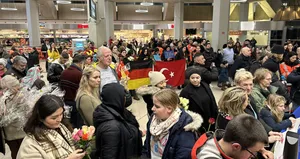 Alman ekip ülkesine geri döndü