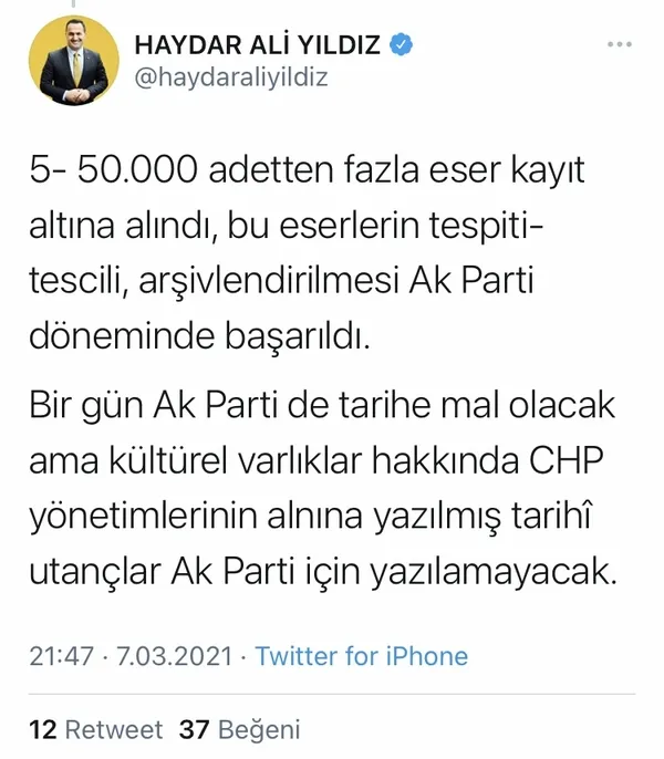 AK Parti kültür varlığına sahip çıktı! 19 yılda 5 bin 61 kültür varlığının restorasyonu tamamlandı