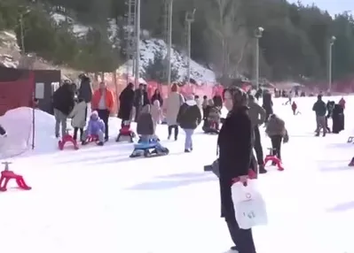 Palandöken Kayak Merkezi’nde yoğunluk