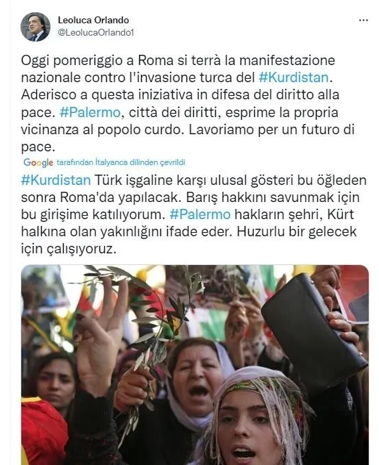 Avrupa’dan rezil görüntüler! İtalya'nın başkenti Roma'da terör propagandası: PKK yandaşları yürüyüş düzenledi - 4
